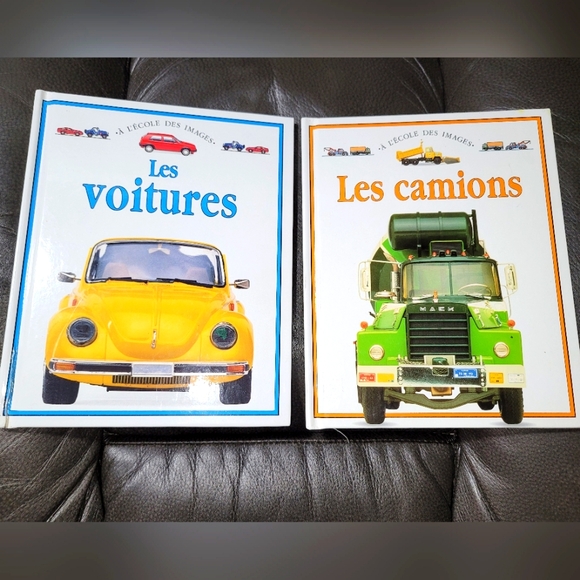 French Children's Books Transportation Themed Les Voitures Les Camions Ages 3+ - Picture 1 of 8